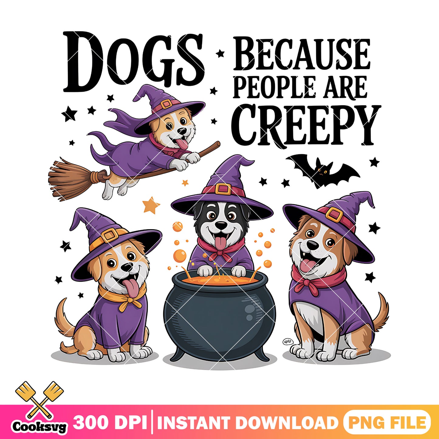 Dogs halloween quotes png, halloween spirit png, funny quotes png