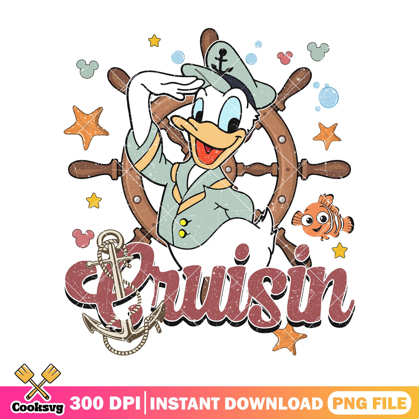 Donald cruisin png, disney cruise png, donald duck png