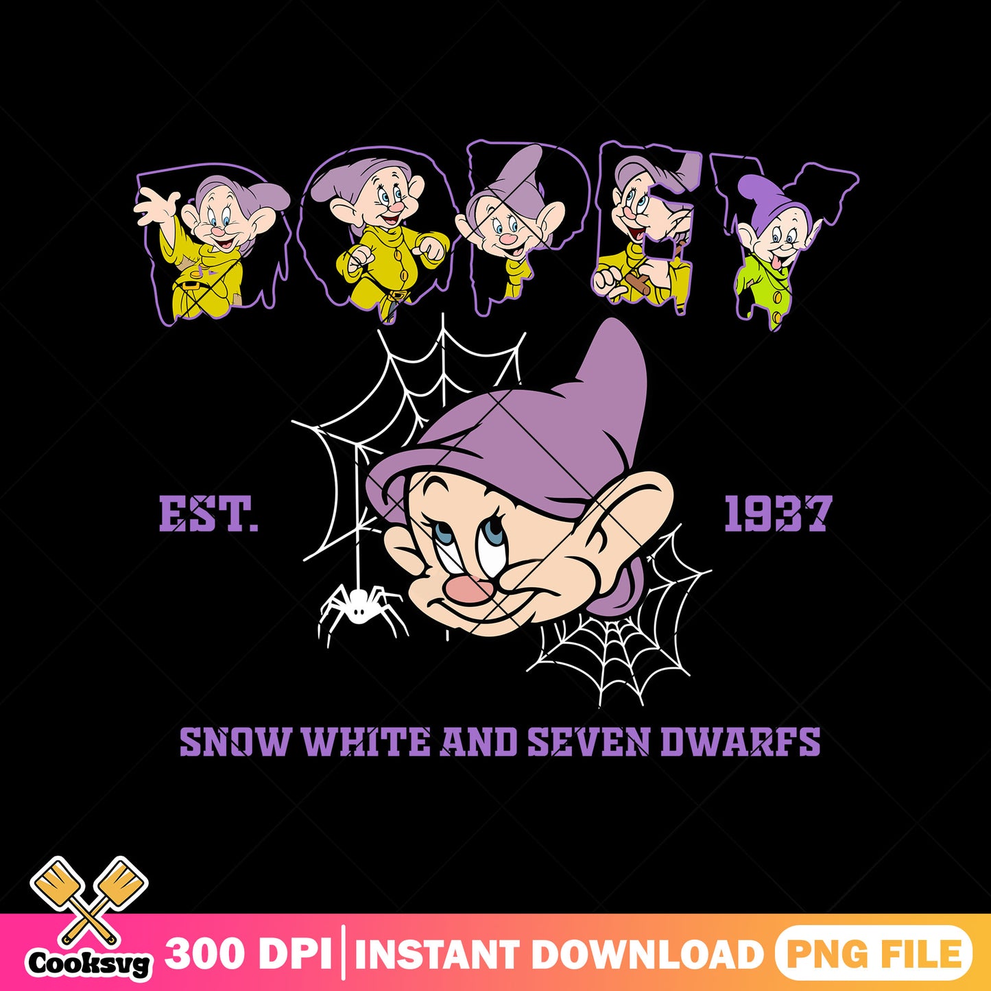 Dopey est 1937 png, dopey dwarf png, walt disney png