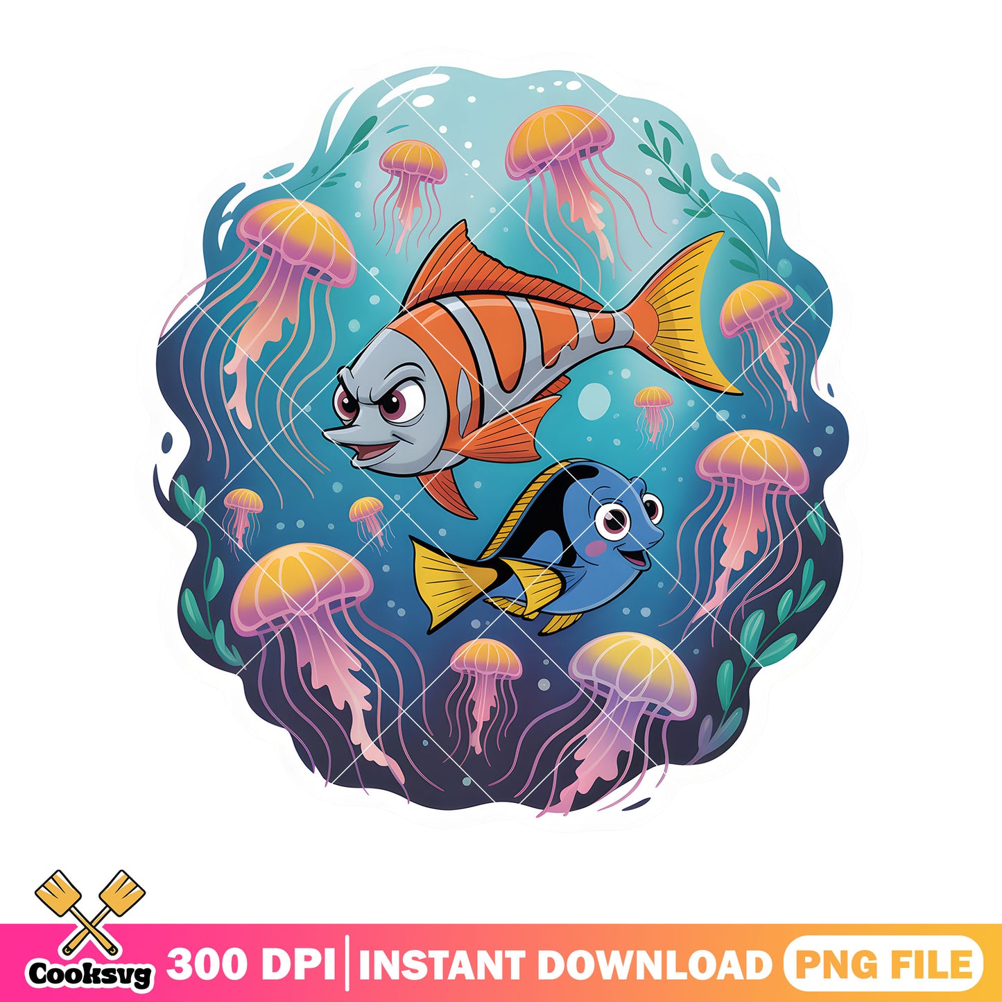 Dory and her friends png, disney finding nemo png, dory fish png