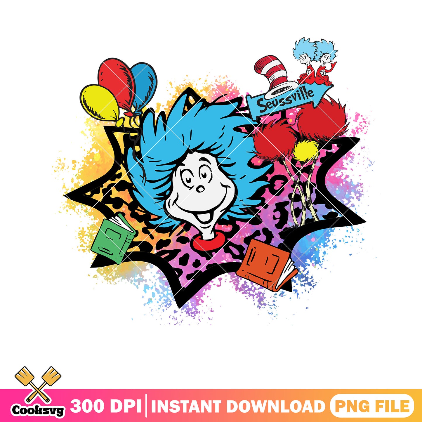 Dr seuss thing one seussville png, dr seuss thing one png