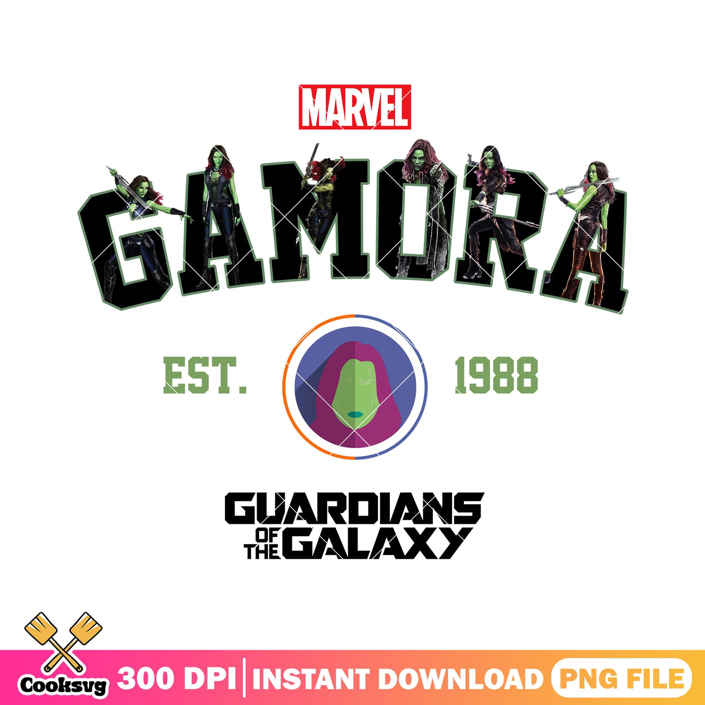 Est 1988 gamora png, gamora costume png, gamora marvel png