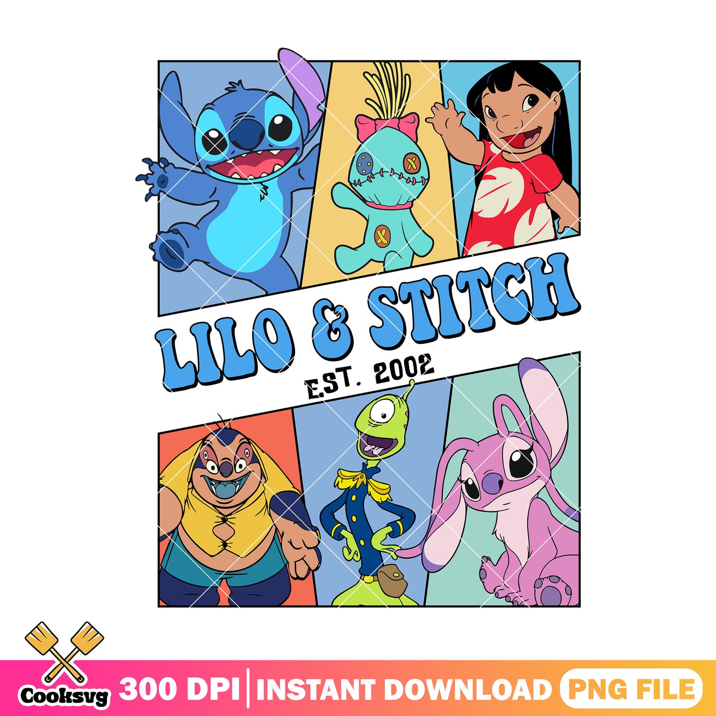 Est 2002 lilo and stitch png, stitch est png, lilo and stitch png