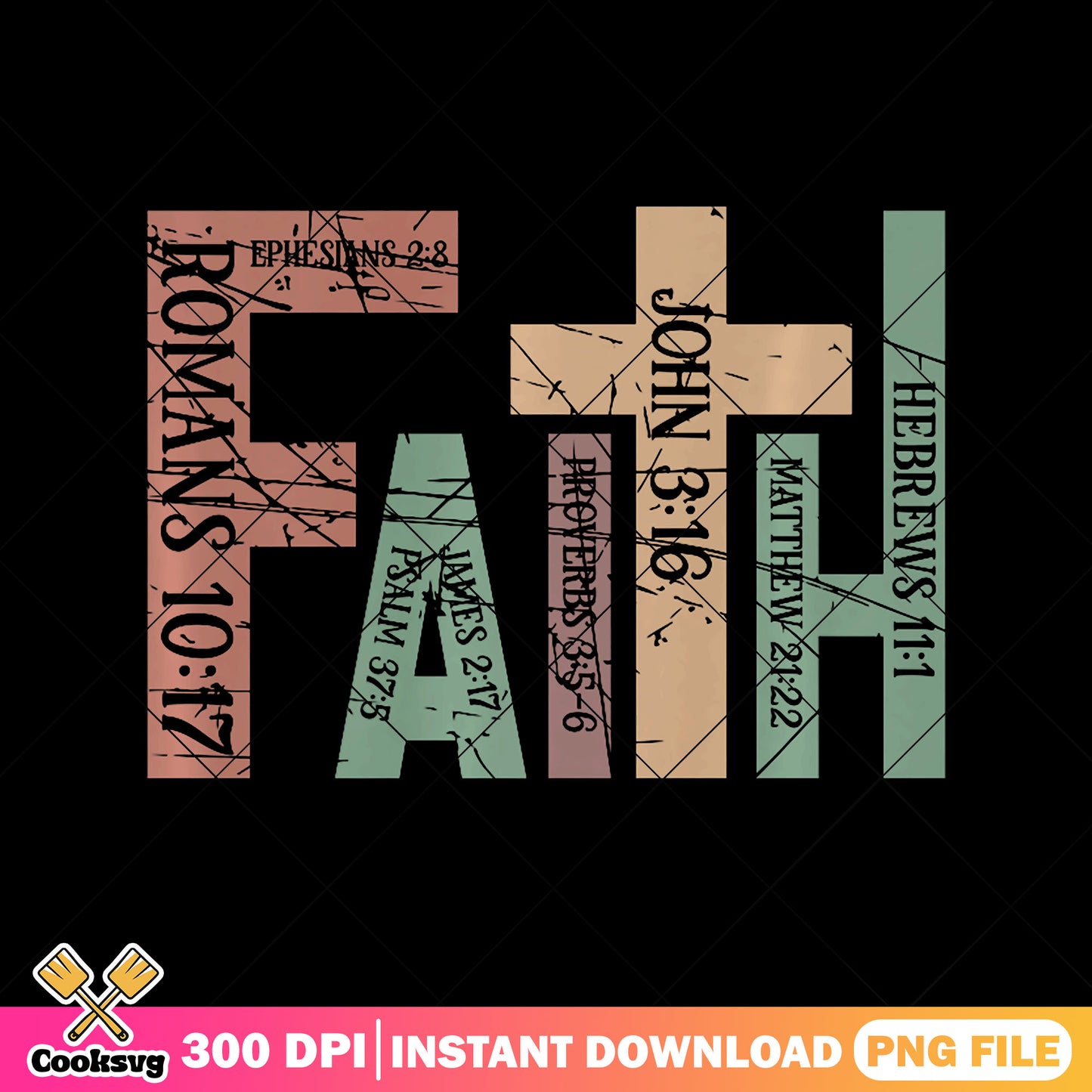 Faith john 3 16 design png, god faith png, john 3 16 png
