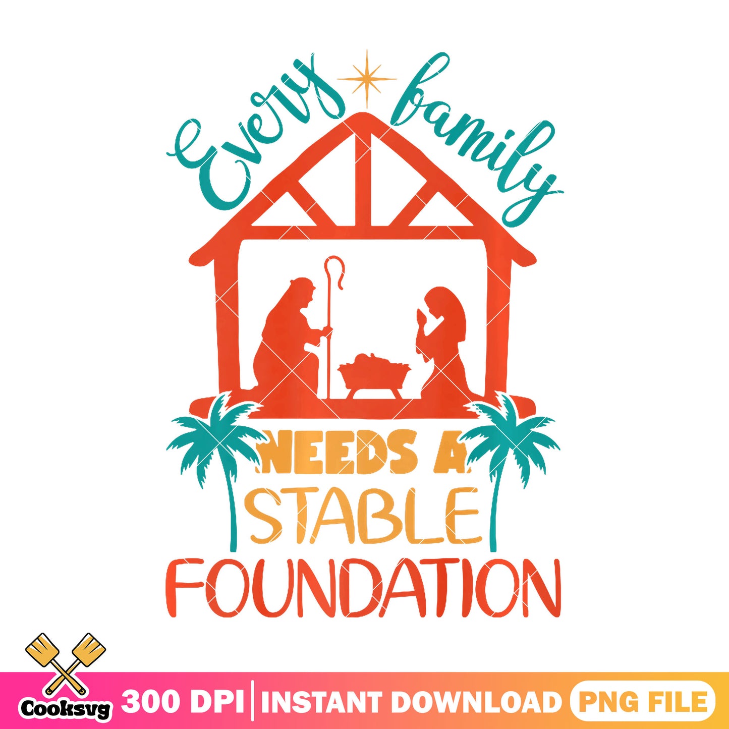 Family need a stable foundation png, faith quotes png, love jesus png