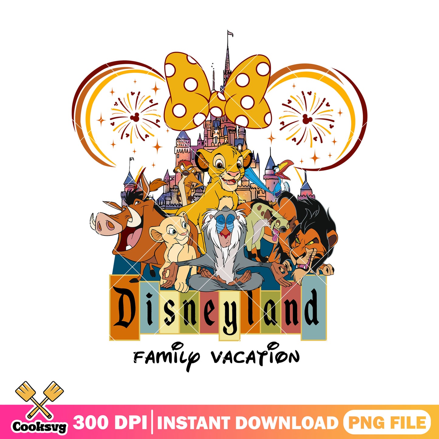 Family vacation lion king minnie png, lion king png, family vacation png