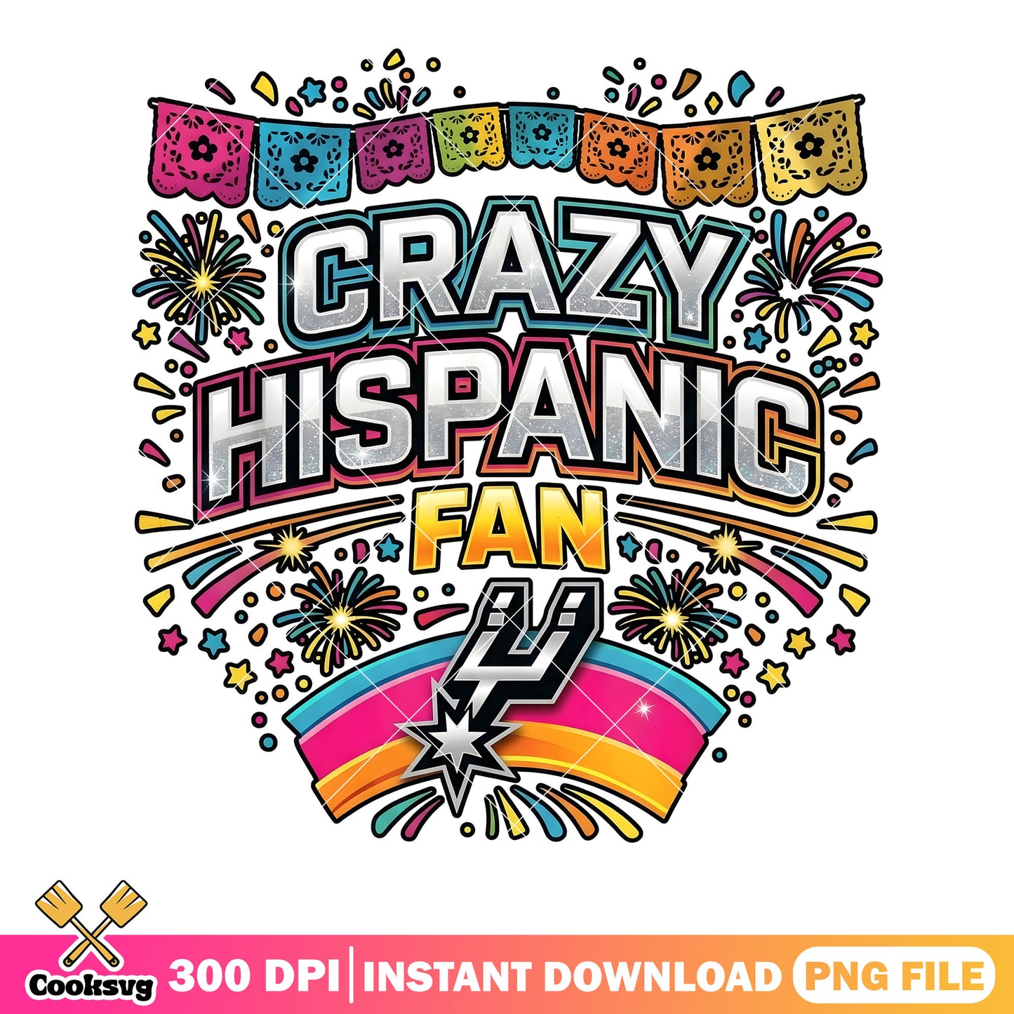 Firework fan lover png, crazy hispanic png, basketball sport png