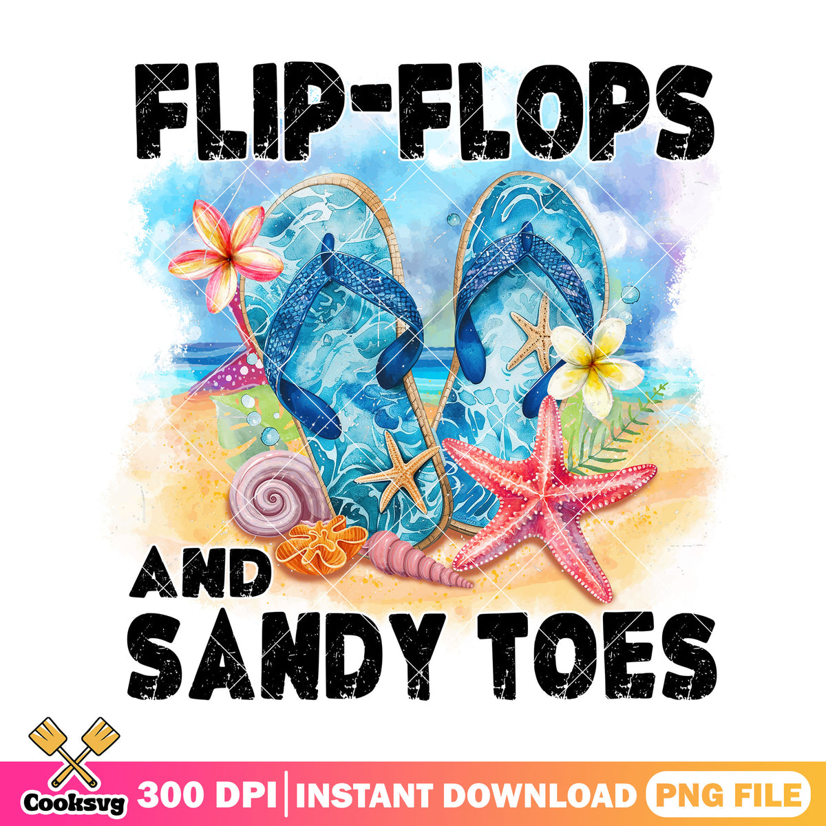 Flip flops and sandy toes png, summer quotes png, sea beach png
