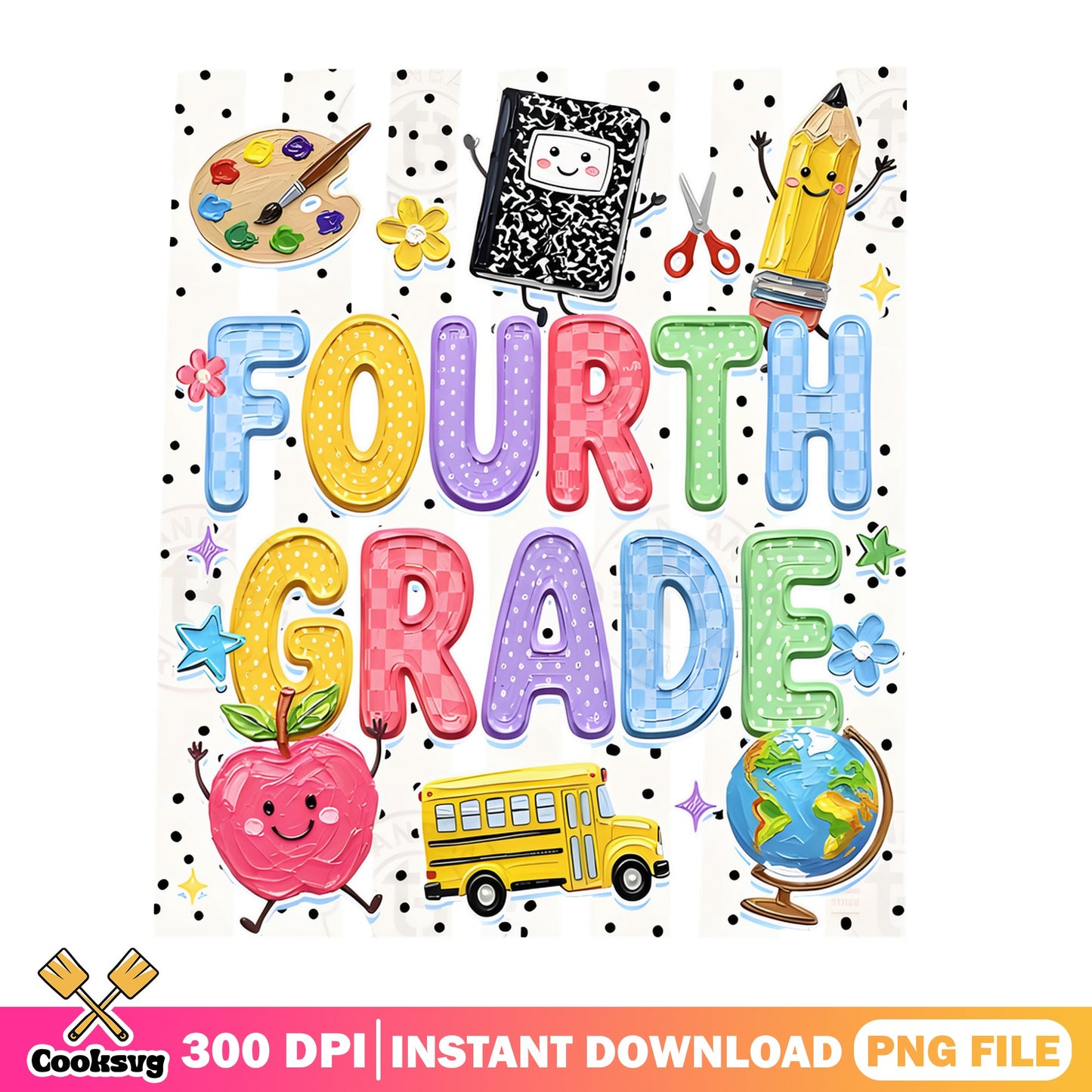Fourth Grade PNG, Back To School PNG, Teacher Student PNG