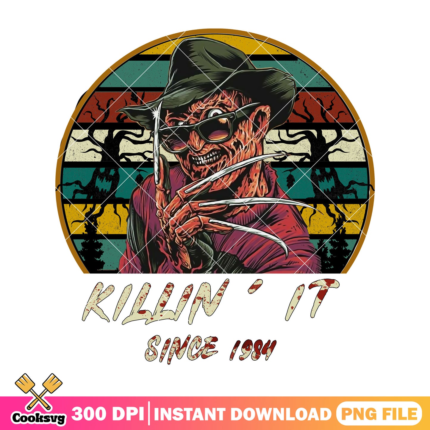 Freddy Krueger killing png, halloween movie png, horror movie png