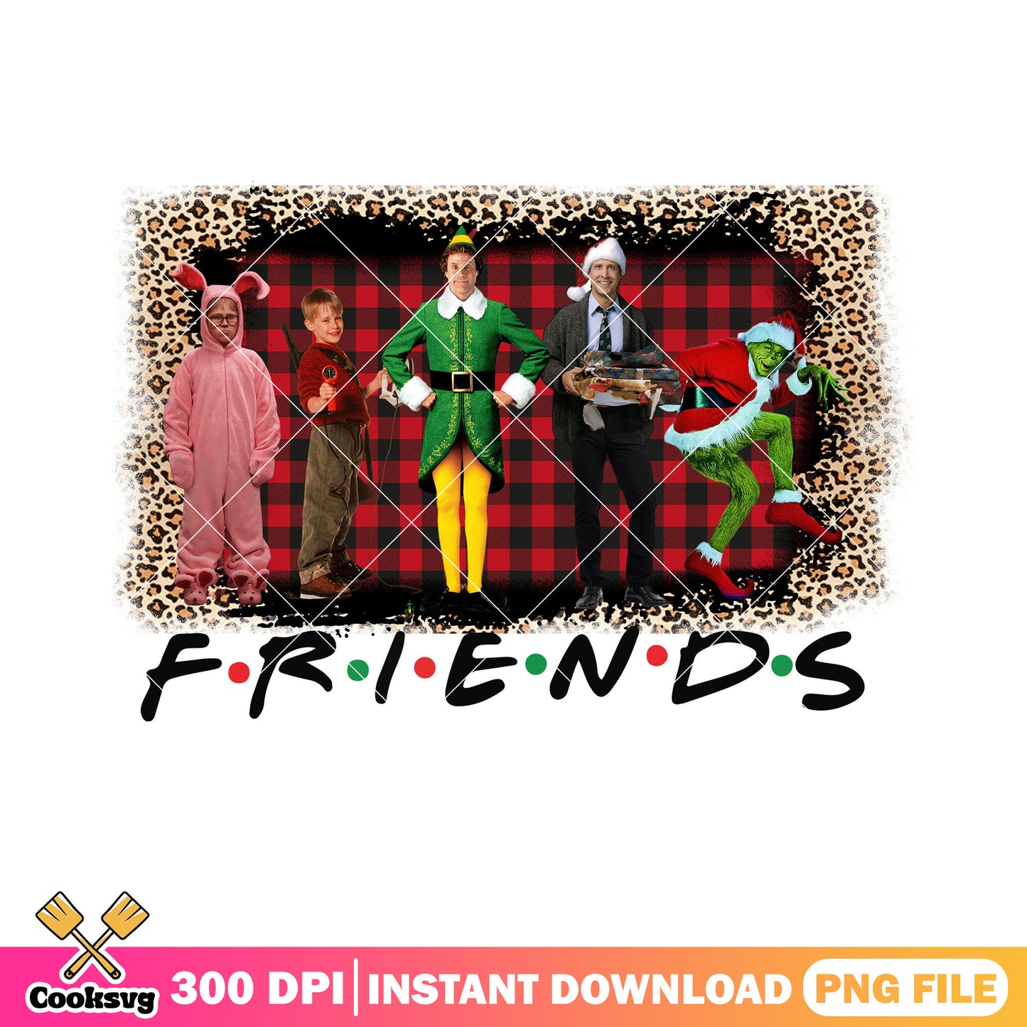 Friends movies character png, buddy elf png, movie night gift png
