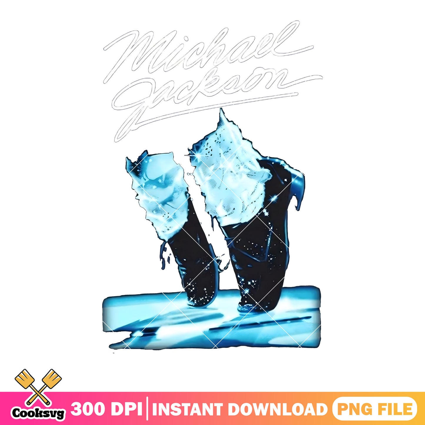 Frozen shoe michael jackson png, 90s music tee png, michael png