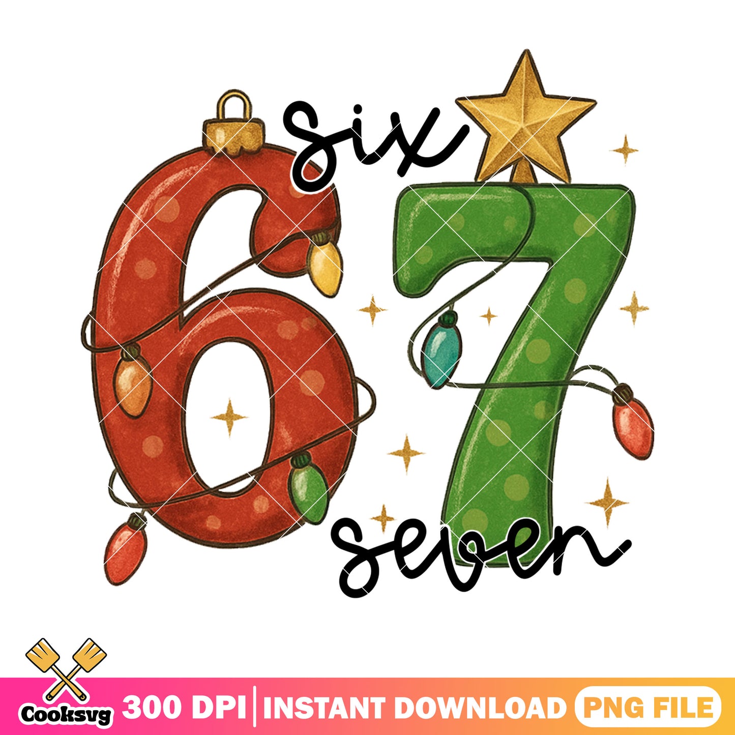 Funny Six Seven Meme Christmas 6 7 png, christmas png, six seven png