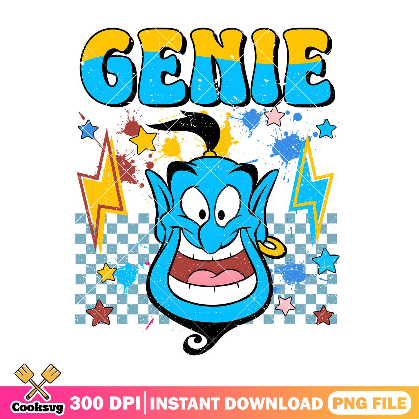 Genie head vibes png, disney aladin png, disney head png