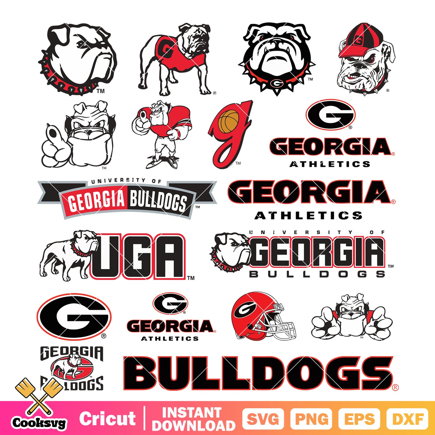 Georgia Bulldogs Ncaa logo bundle svg, georgia bulldogs svg