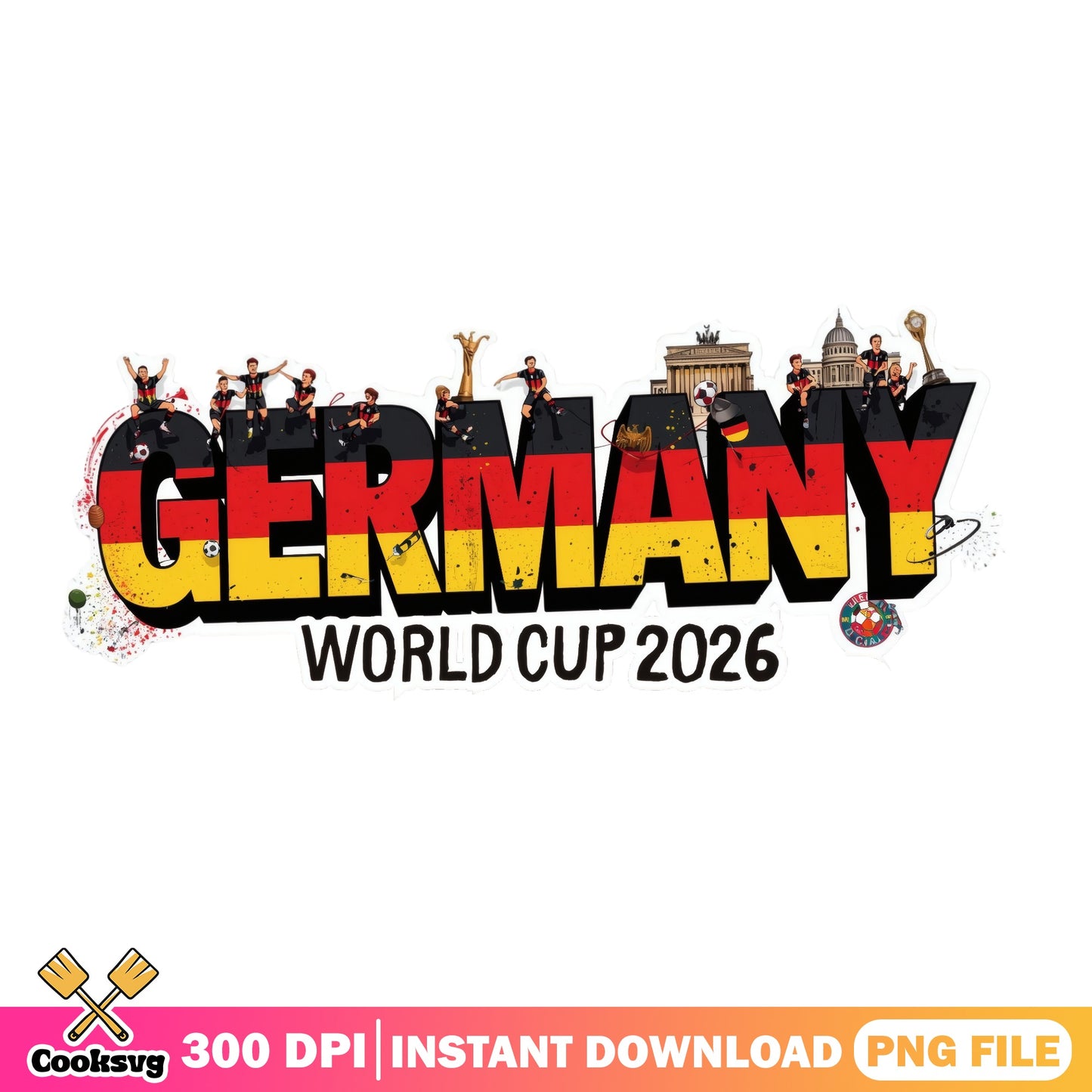 Germany World Cup 2026 PNG, Germany Soccer PNG, Football PNG