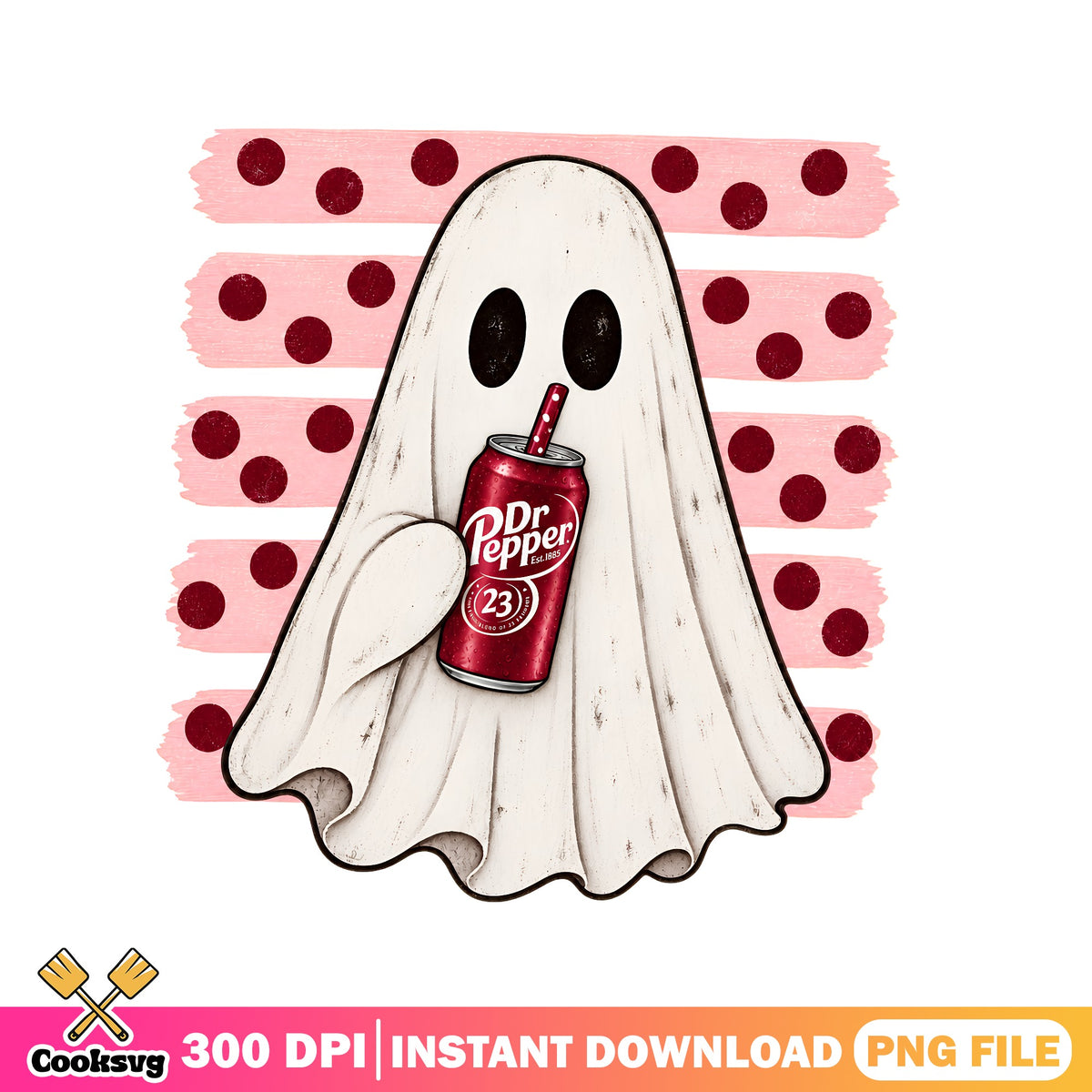 Ghost drinking soda png, Cute ghost dr pepper png, Halloween ghost png