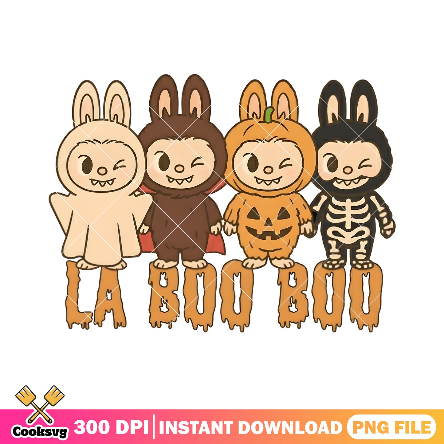 Ghost blaket labubu png