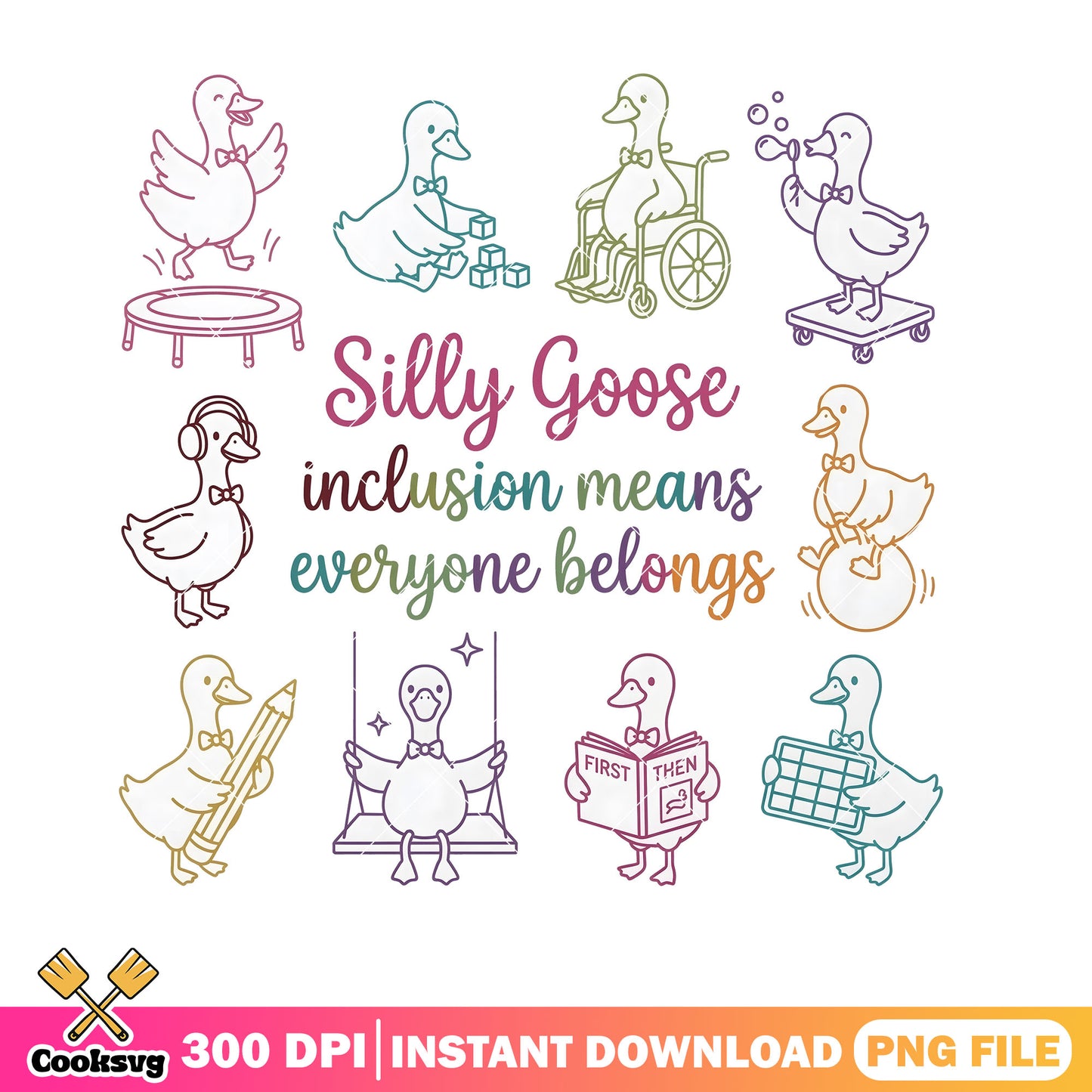 Goose everyone belongs png, t shirt design png, goose meme png