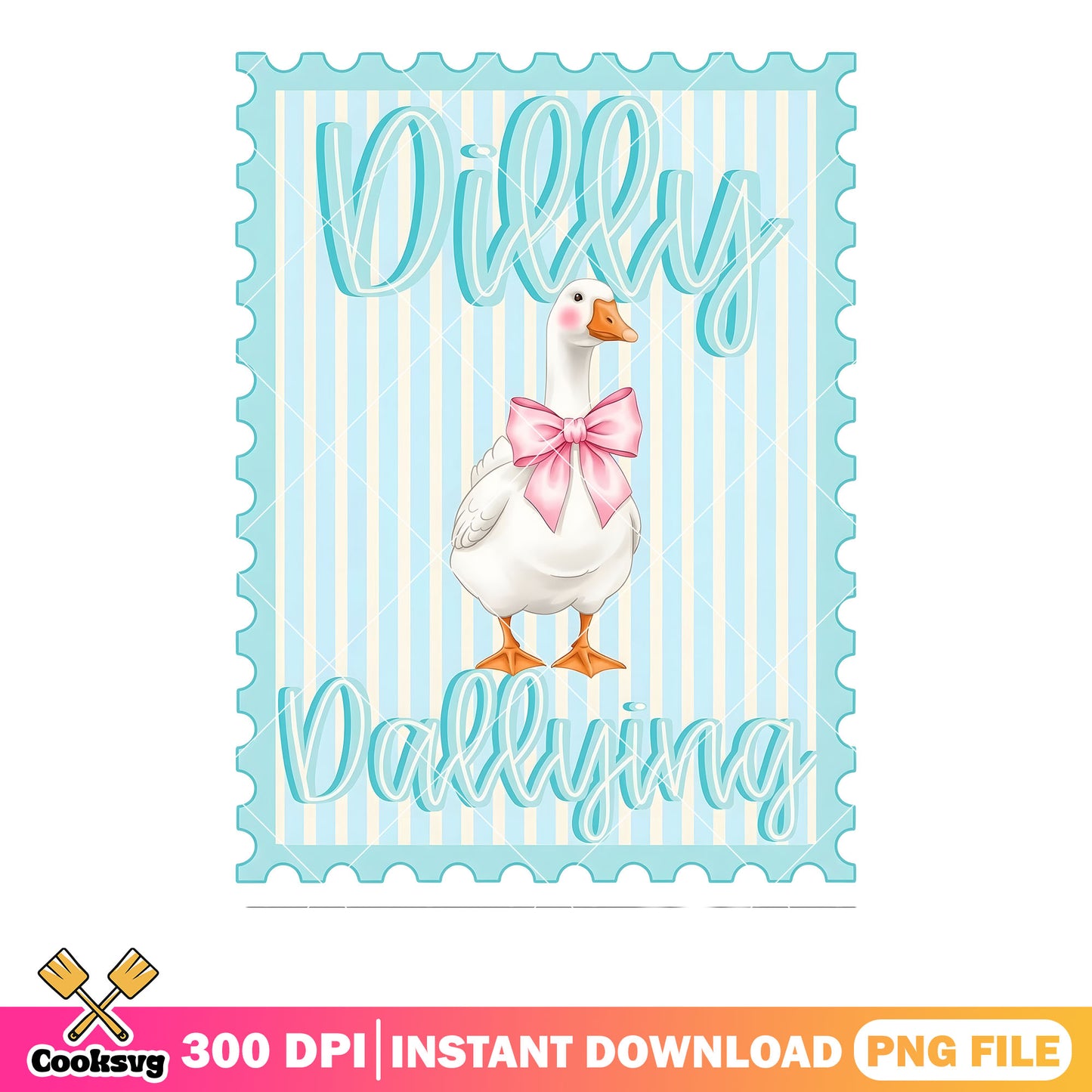 Goose stamp pink bow png, dilly dallying png, pink bow conqutte png