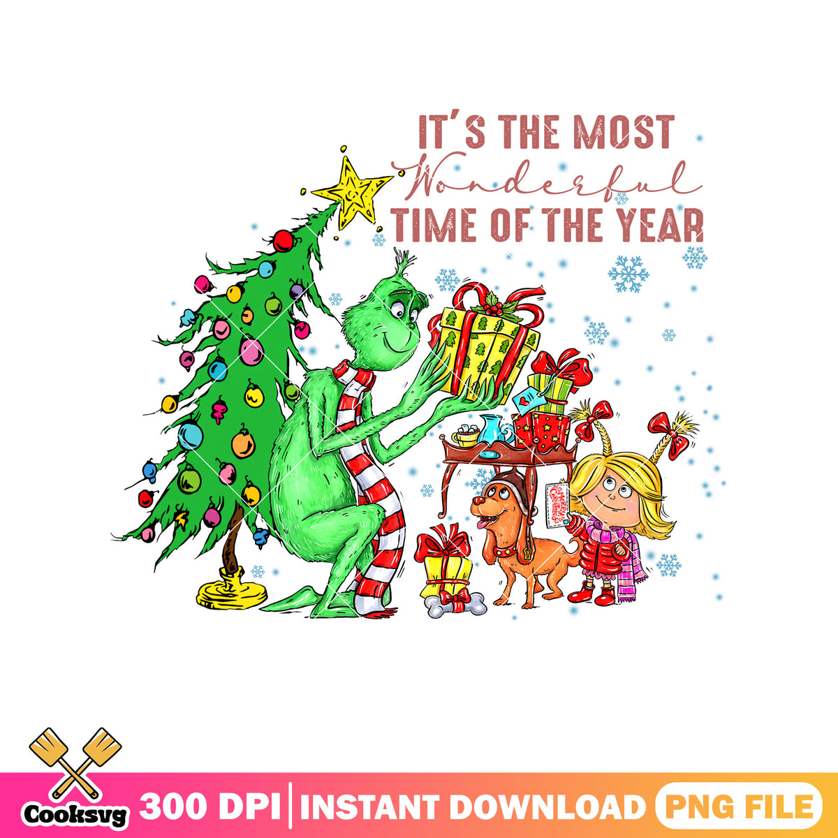Grinch friends the most wonderful time png