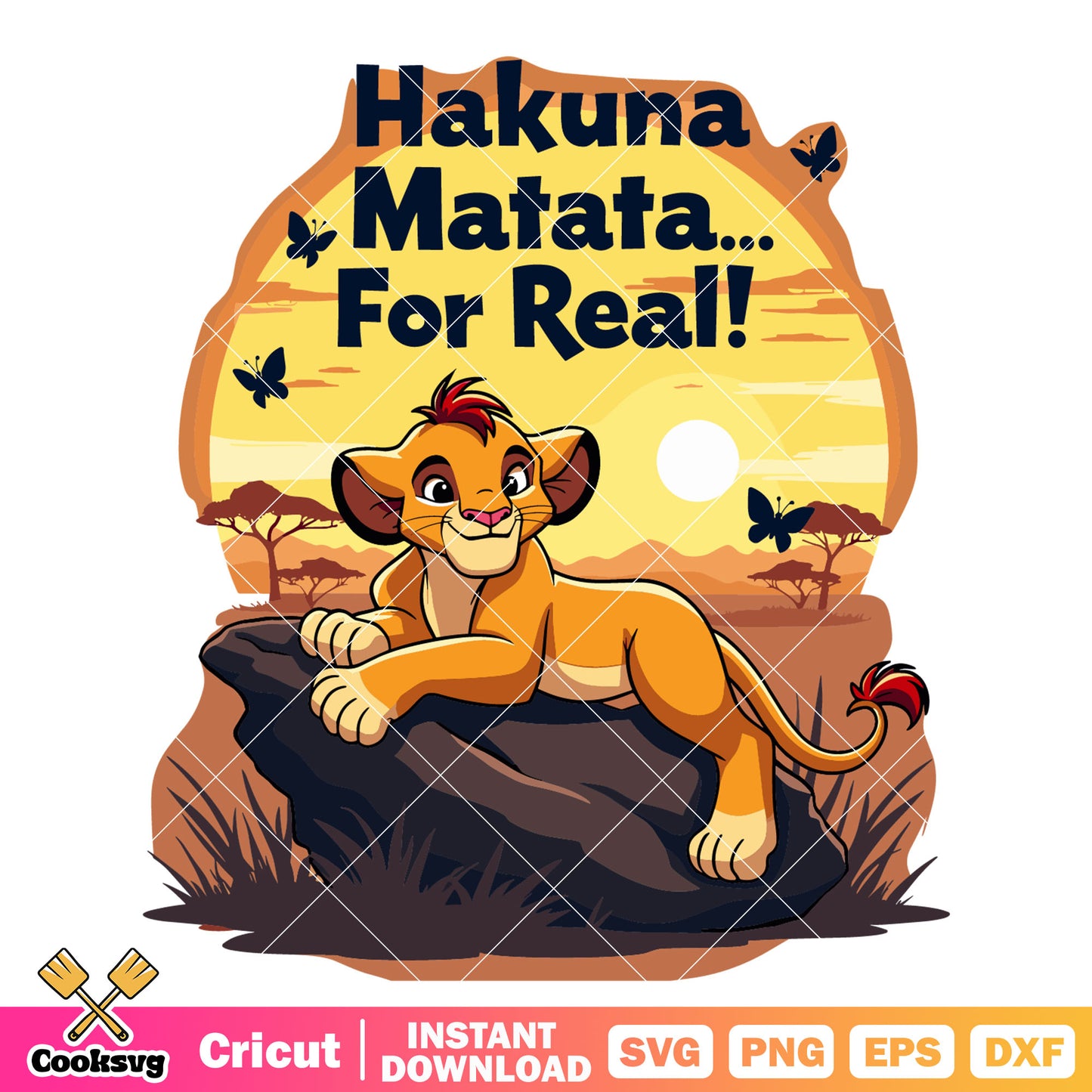 Hakuna matata for real disney svg, lion king disney svg
