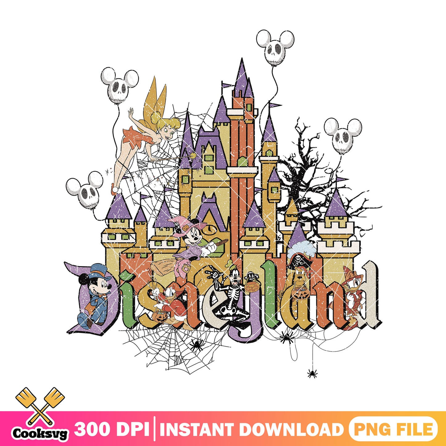 Halloween and tinkerbell png, halloween drawing png, disney colors png