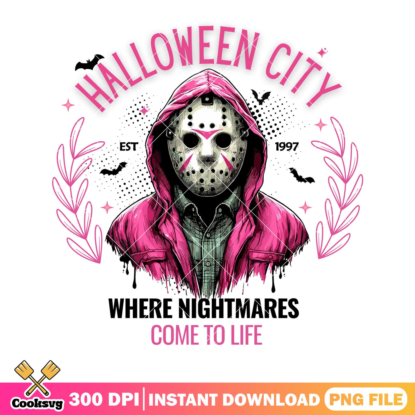 Halloween city where nightmae come to life png, jason vorheez png