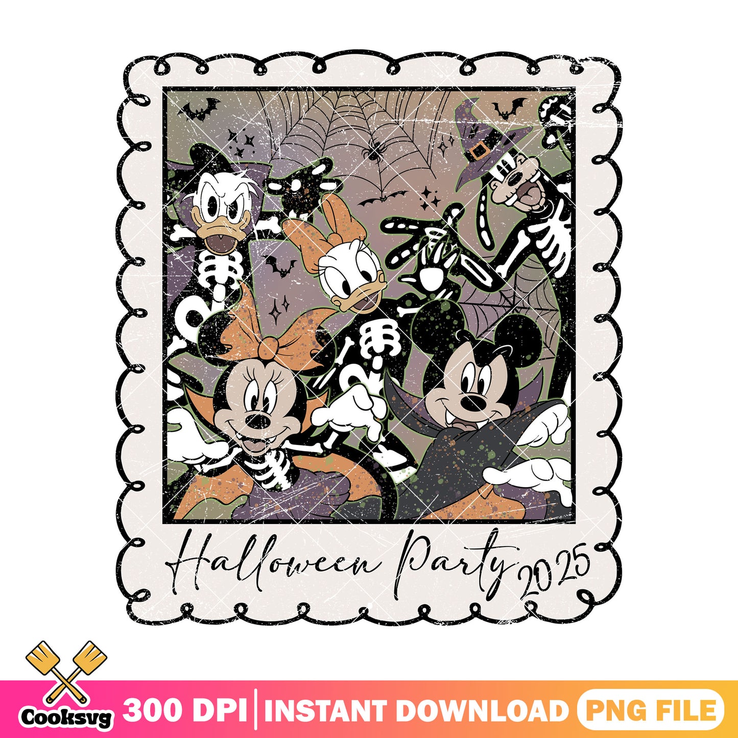 Halloween party 2025 png, disney cartoon png, halloween costumes png