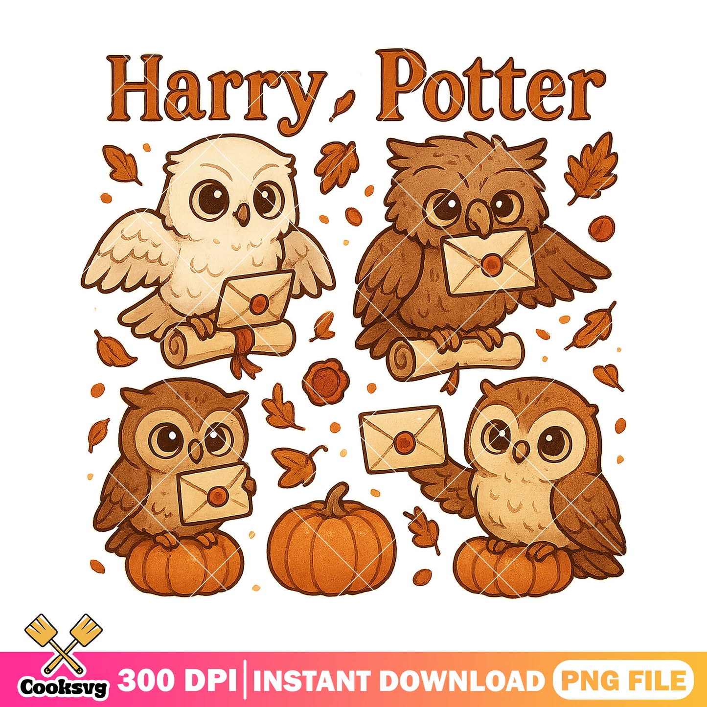 Halloween with hedwig png, hedwig harry potter png, hedwig cute png