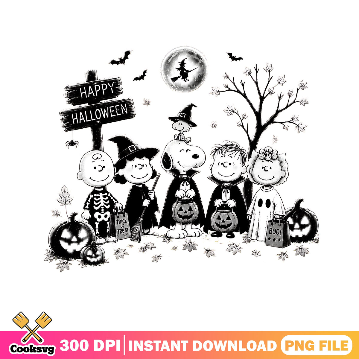Happy halloween peanuts png, Snoopy trick treat png, Charlie brown png