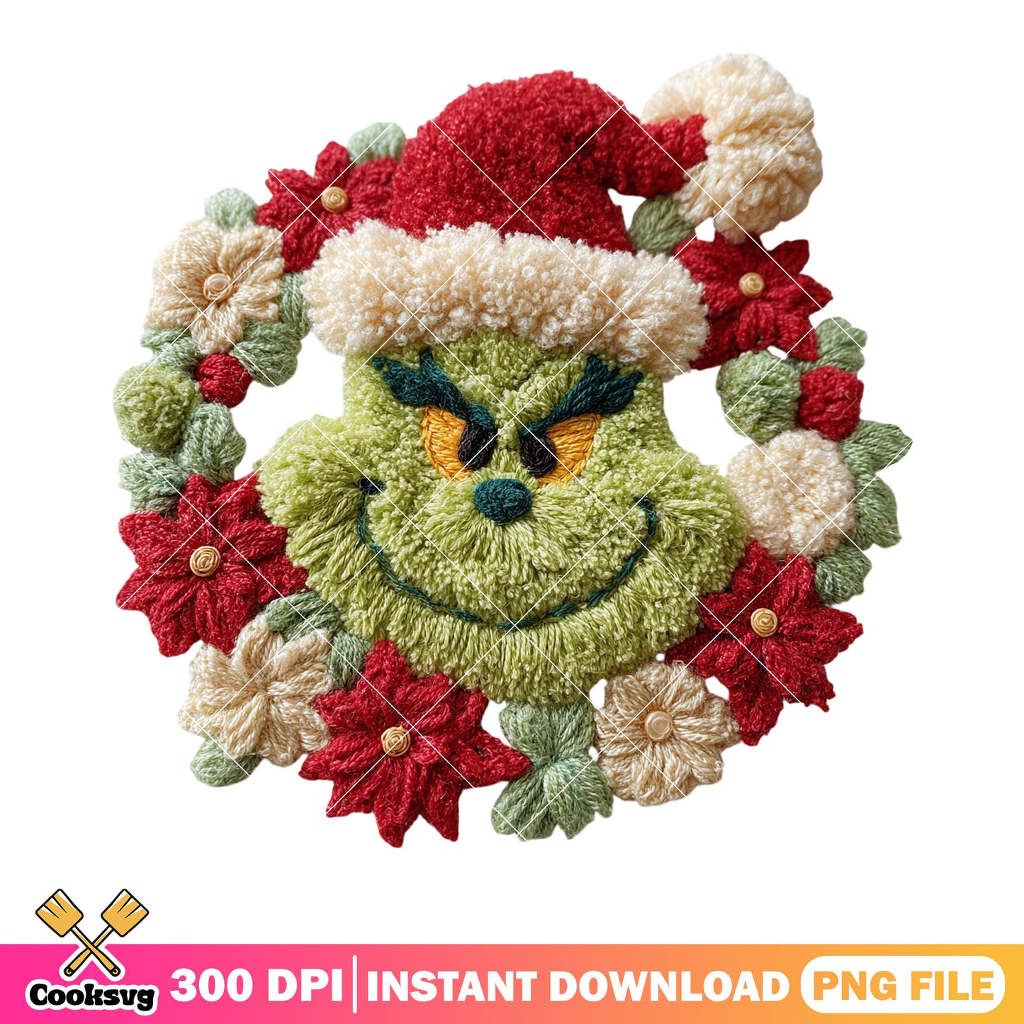 Hat grinchmas png, christmas wreath png, how grinch stole christmas png