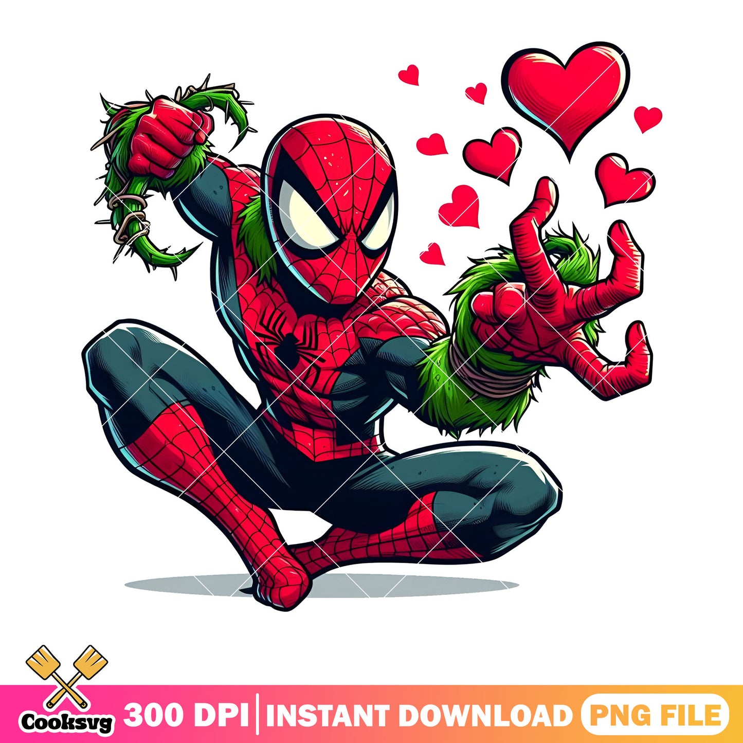 Heart spidy heart valentine png, marvel valentine png, spider man png