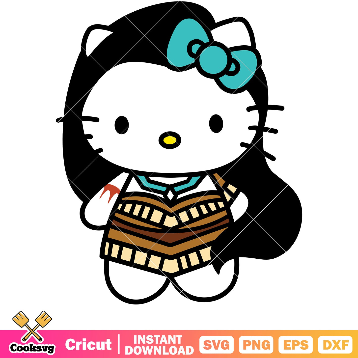 Hello Kitty Princess pocahontas svg, hello kitty svg, pocahontas svg