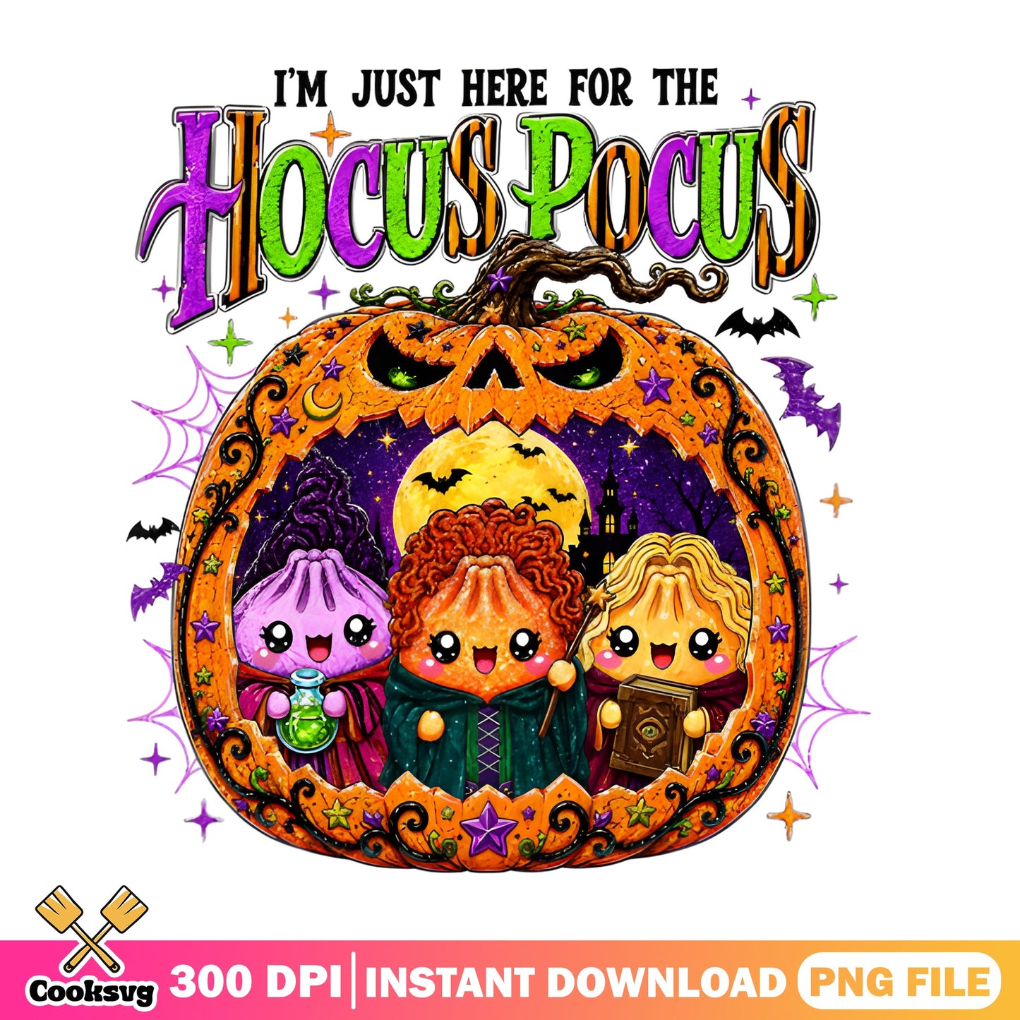 Hocus Pocus Halloween PNG, Sanderson Sisters PNG, Witch PNG