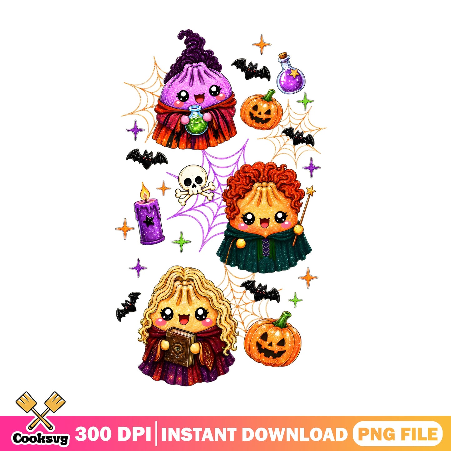 Hocus Pocus Sanderson Sisters Halloween PNG, Witch PNG, Halloween PNG