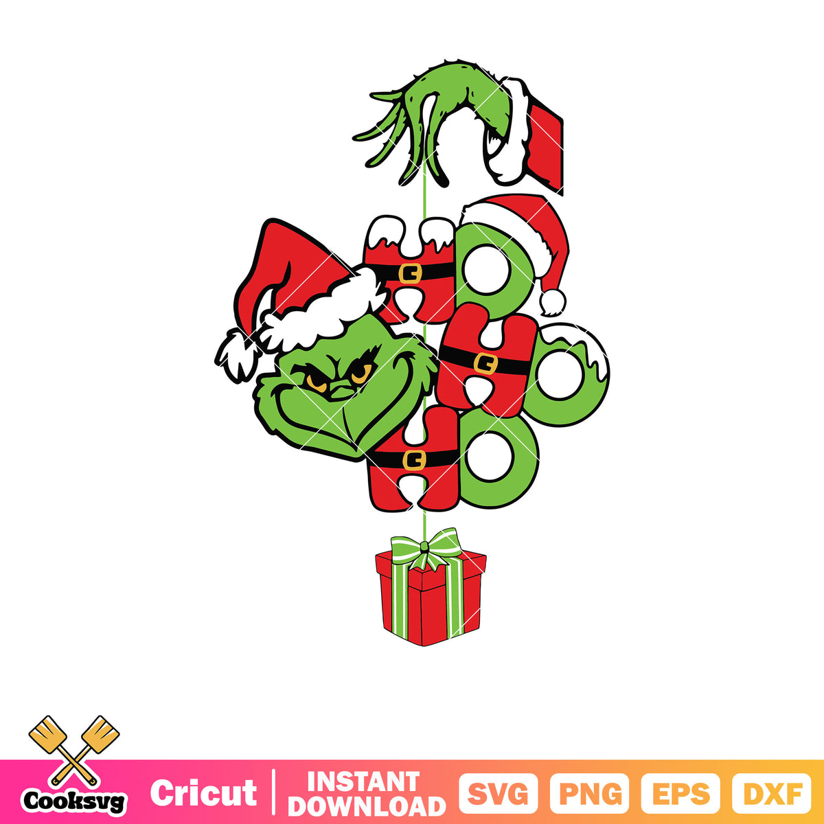 Hohoho grinchmas grinch gift svg