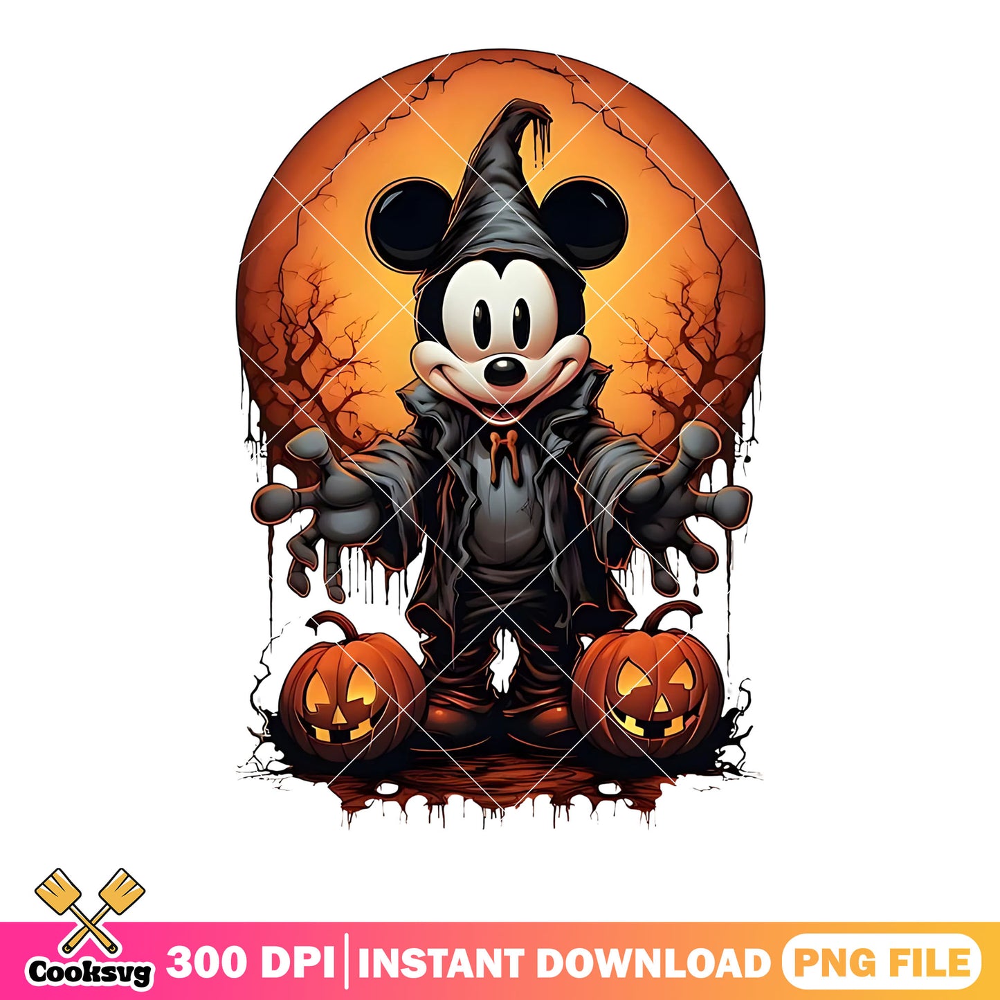 Horific pumpkin mickey png, Super moon png, disney character png