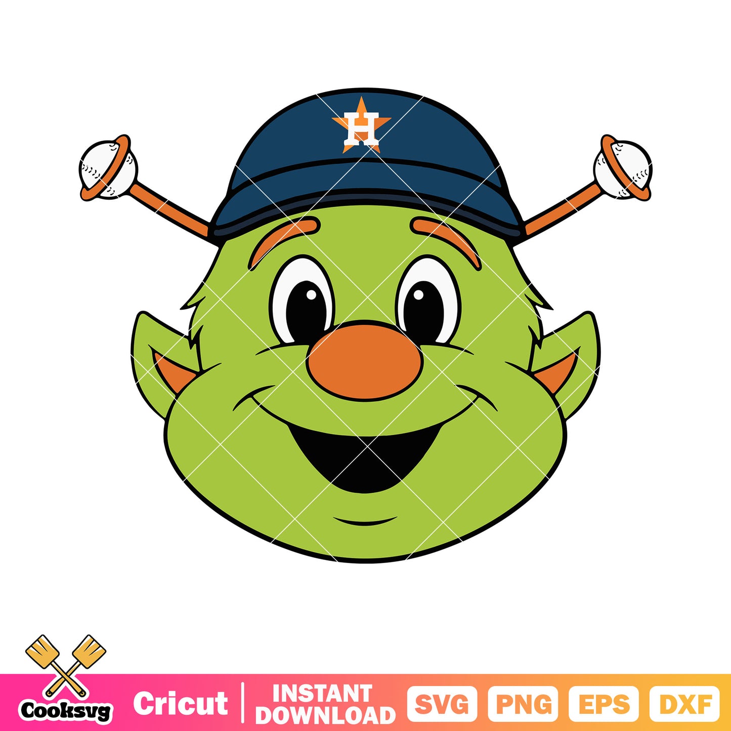 Houston astros svg, green goblin svg, baseball hat svg