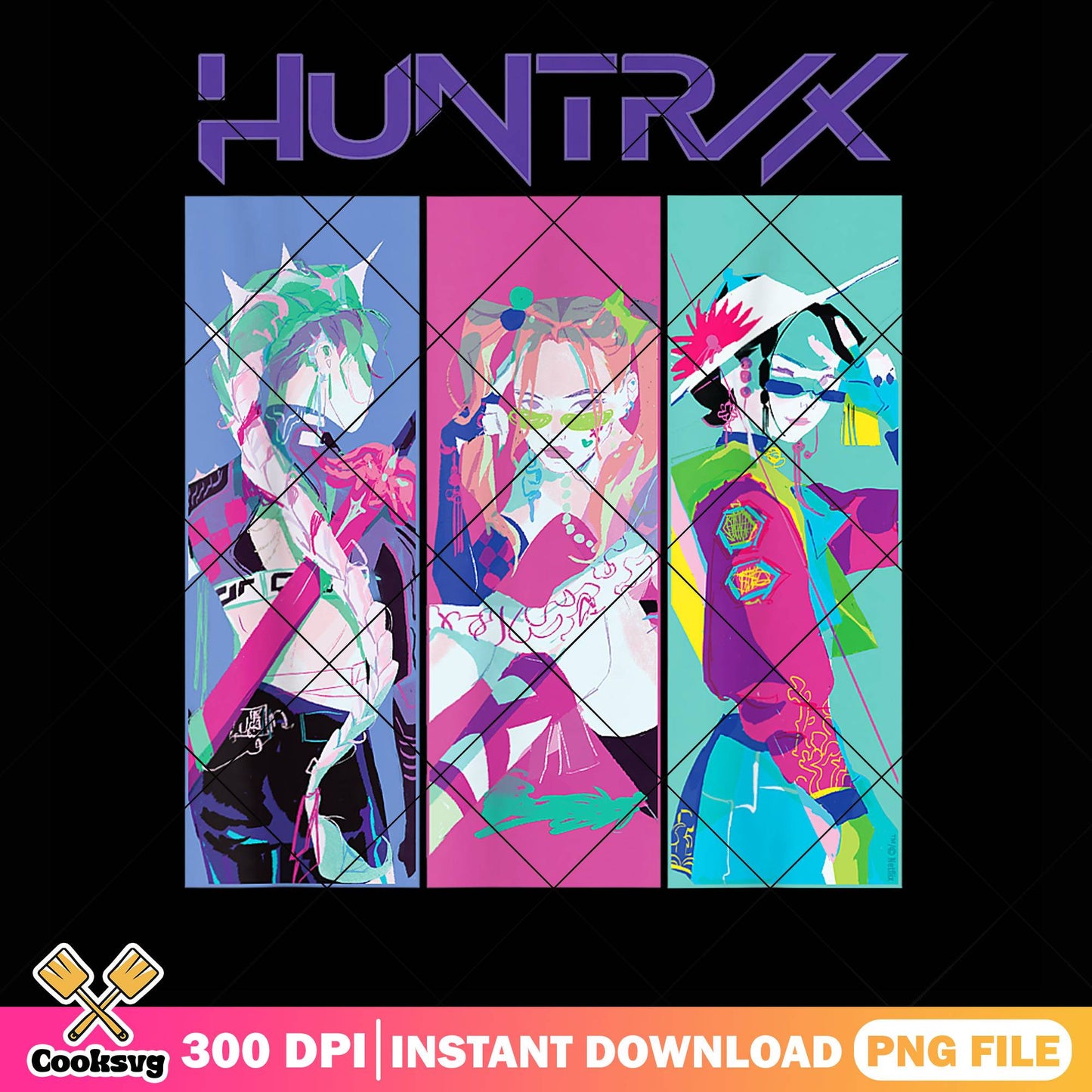 Huntrix empyrean girl png, huntrix band png, kpop hunters png