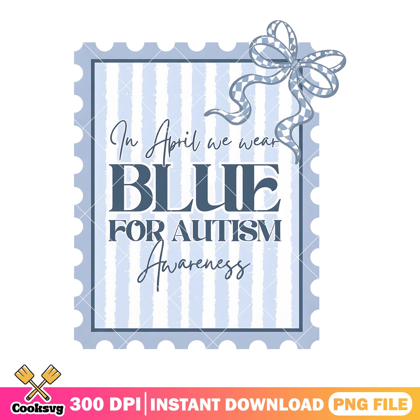 In april we wear blue for autism png, stamp collection png, baseball png