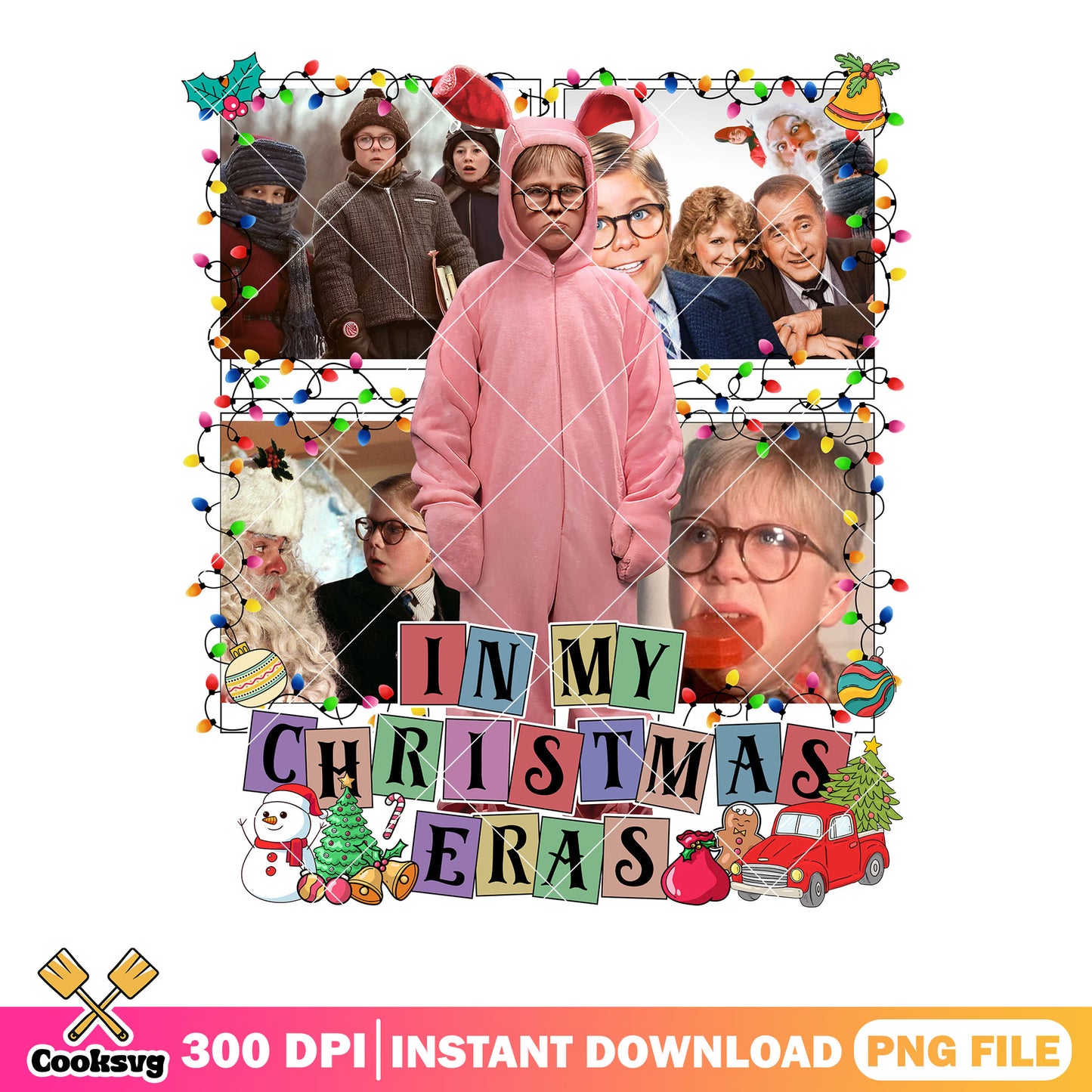 In my christmas era gun png, home alone png, a story christmas png