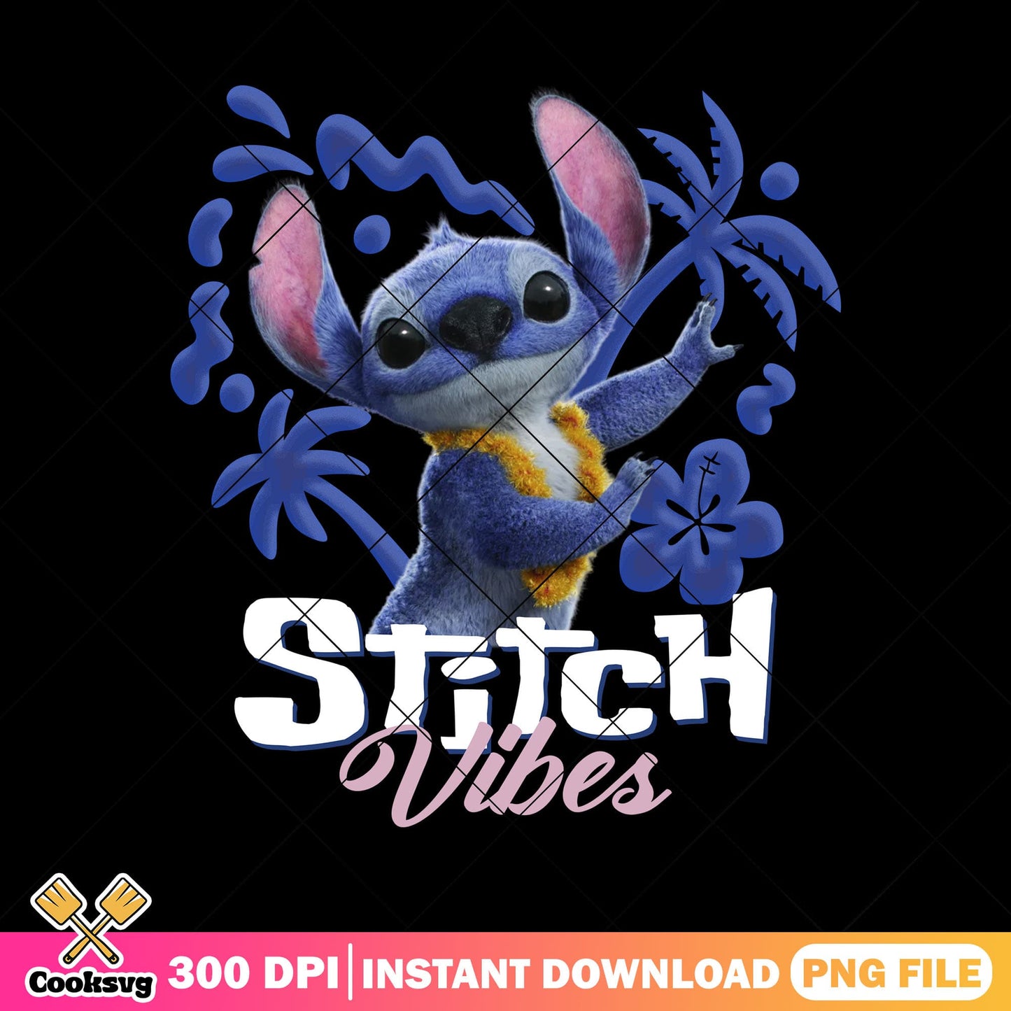 In stitch vibes png, stitch hawaii png, stitch movie png
