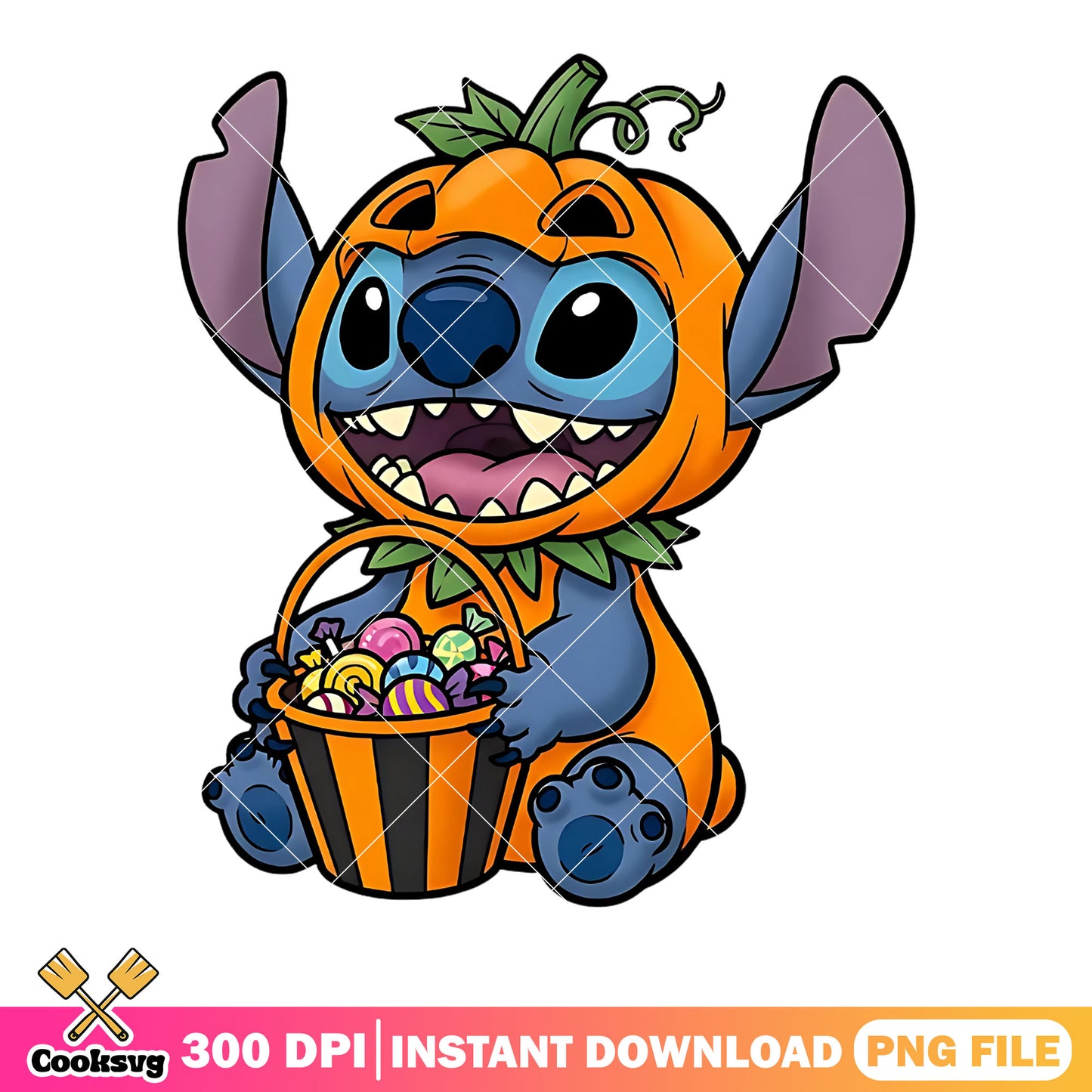 Jack o lantern costume png, stitch png, happy halloween png