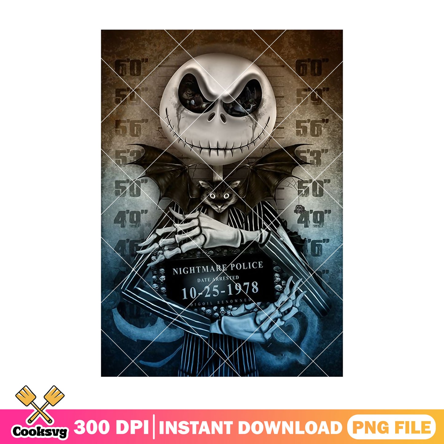 Jack skellington character crime design png, the pumpkin king png, halloween town png