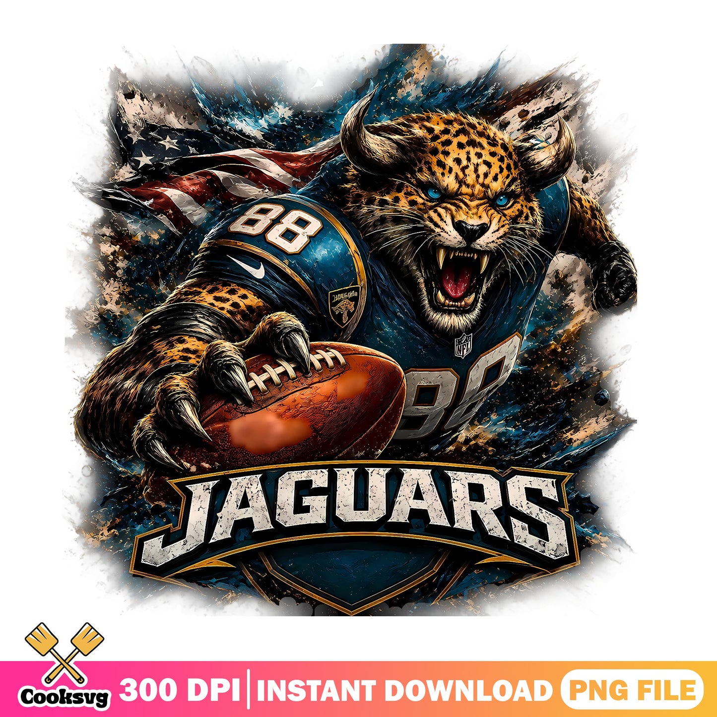 Jacksonville Jaguars PNG, NFL Football Mascot PNG, Jaguars Fan PNG