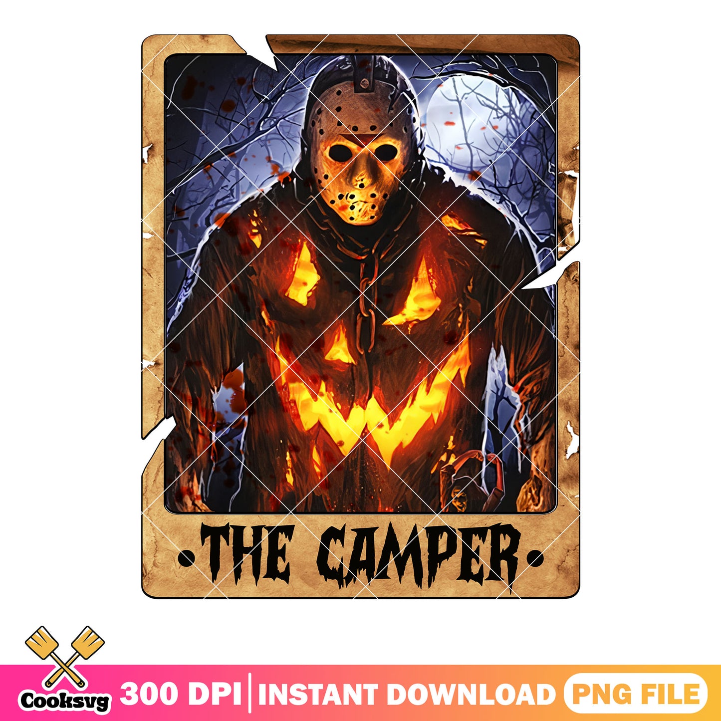 Jason Voorhees evil face png, scary halloween png, Friday the 13th png