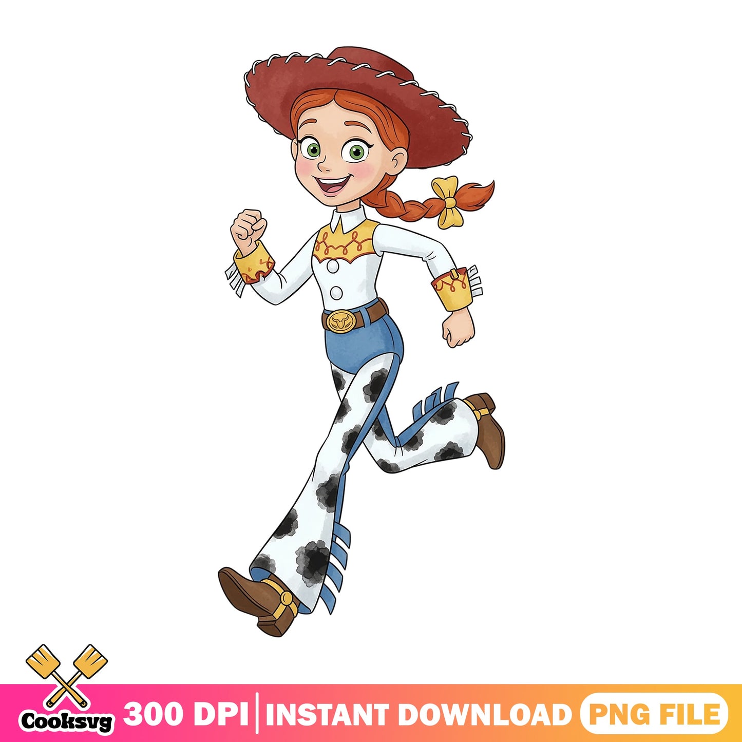 Jessie Toy Story PNG, Disney Pixar Clipart, Cowgirl PNG