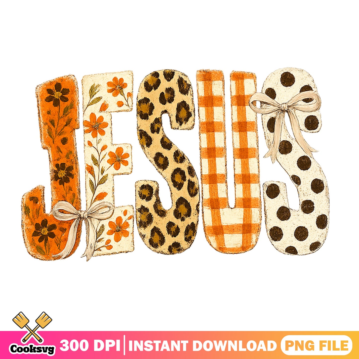 Jesus Leopard Floral PNG, Christian Faith Sublimation PNG, Religious Shirt PNG