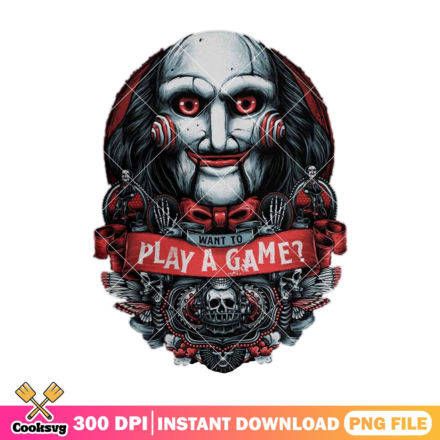 Jigsaw want to play a game design png, jigsaw movie png